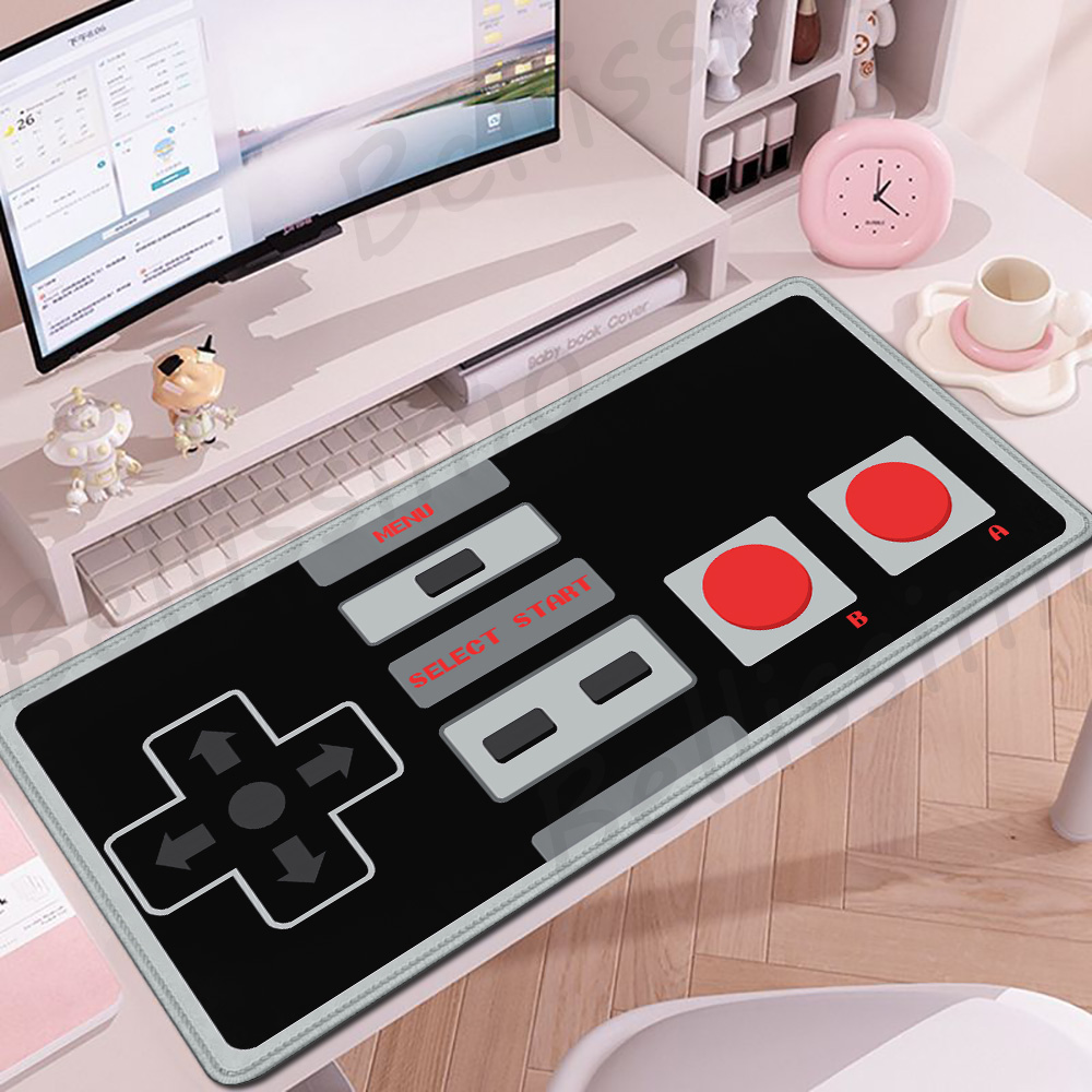 Retro Gaming Desk - Retro Game Controller Mauspad Anti-Rutsch-Gummi XL
