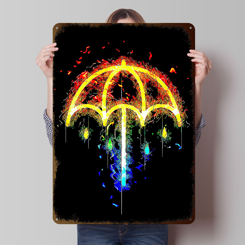 Retro Gaming Desk - Bmth Musik Weißblech Poster Anpassbare Wandkunst