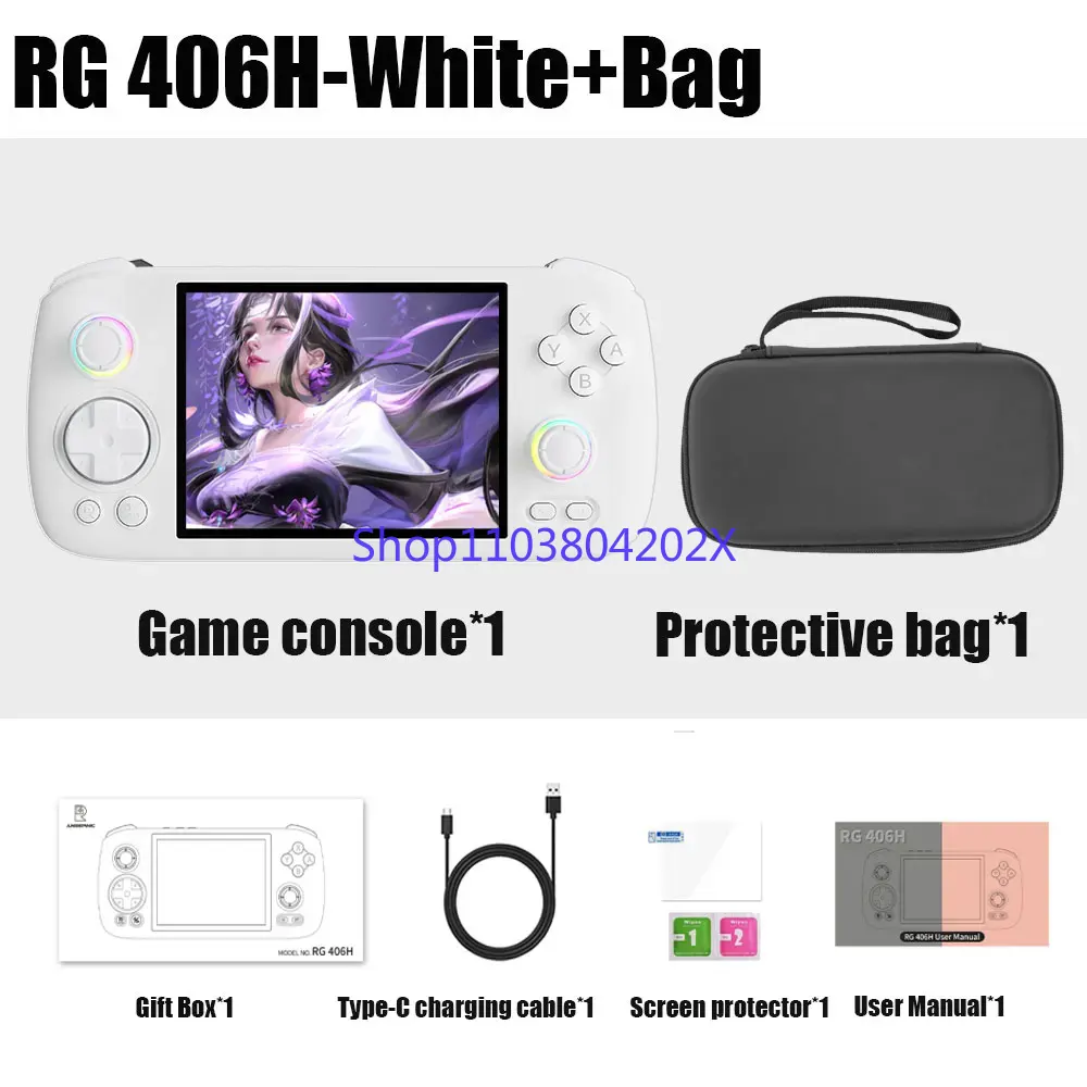 Retro Gaming Images - RG406H RG 406H Handheld-Spielekonsole 4 Zoll