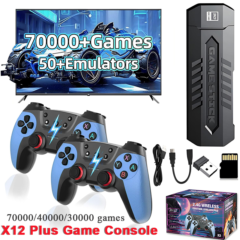Retro Gaming Hdd - X2 Retro-Spielstick mit 128GB 70000/30000+ Spielen