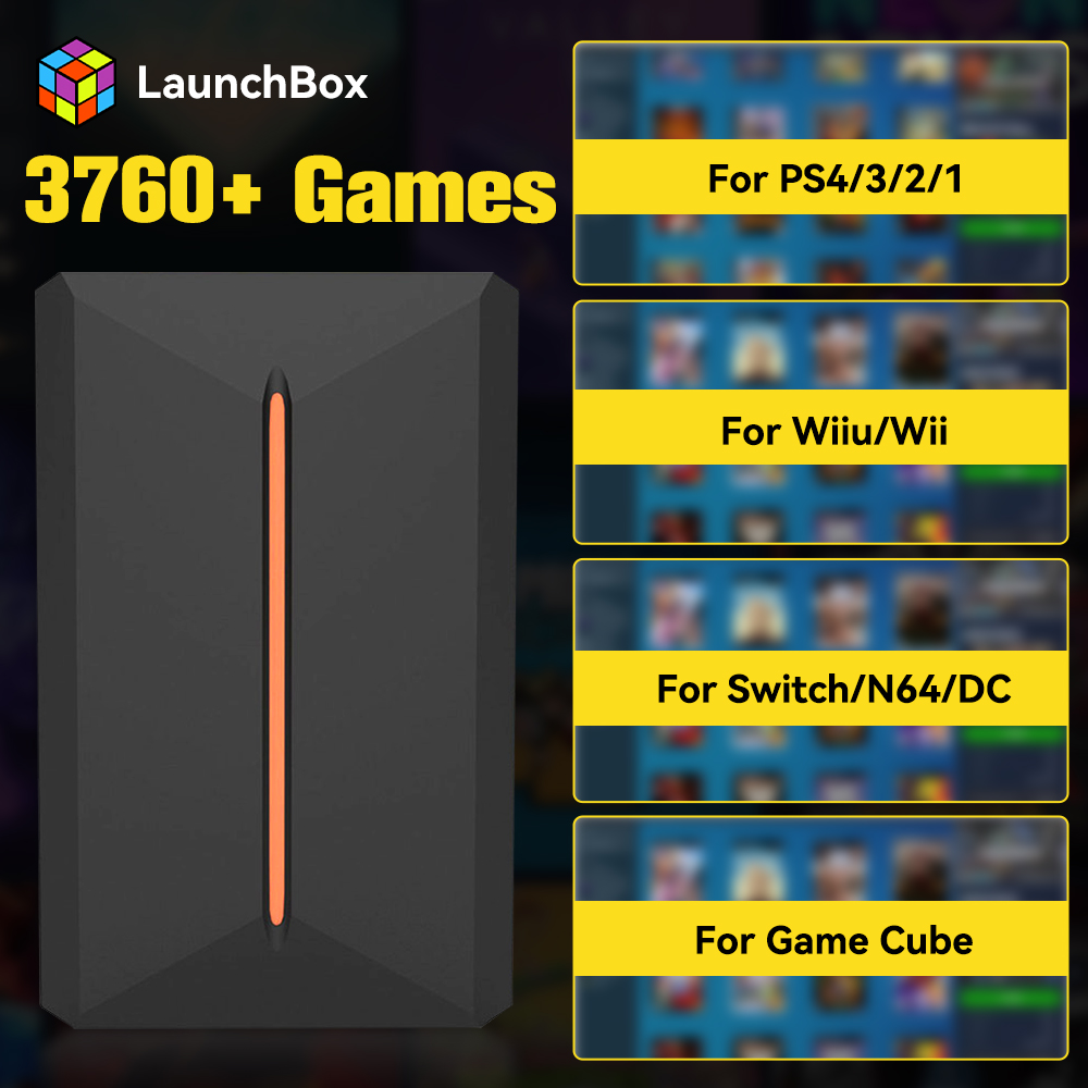 Retro Gaming Emulator Pc - Launchbox OS Retro Gaming HDD 3760+Spiele
