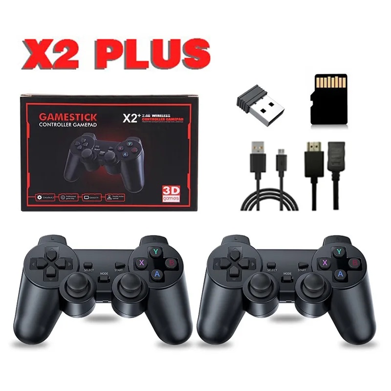 Retro Gaming X2 - Retro-Videospielkonsole X2 Plus 128G Tragbare Heimkonsole