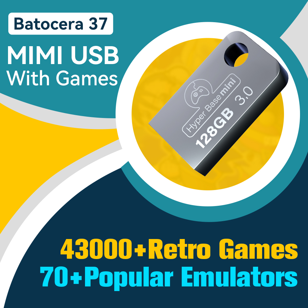 Retro Gaming Emulator Pc - Hyper Base Mini 128 GB Retro-Spiel-Disk-Spielekonsolen