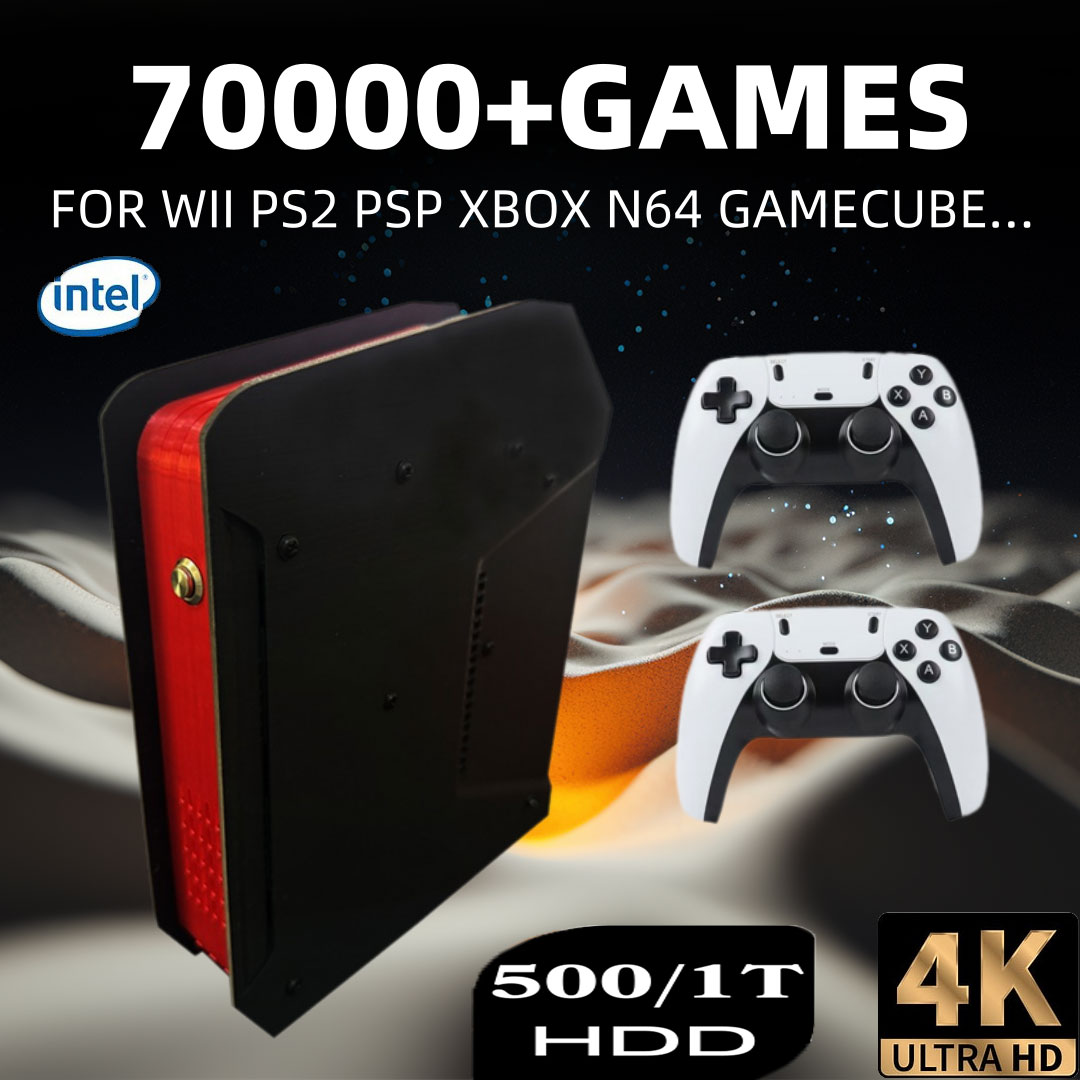 Retro Gaming Hdd - X4 Retro-Videospielkonsole mit 1T Dual-System und