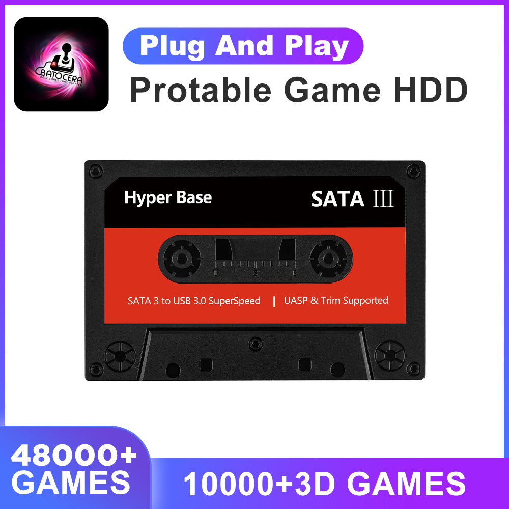 Retro Gaming Hdd - Batocera 35.linux 500G Externe Festplatte Spielkonsolen