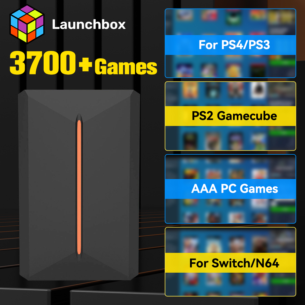 Retro Gaming Hdd - Launchbox 500 GB externe Spielfestplatte Retro-Spielekonsole