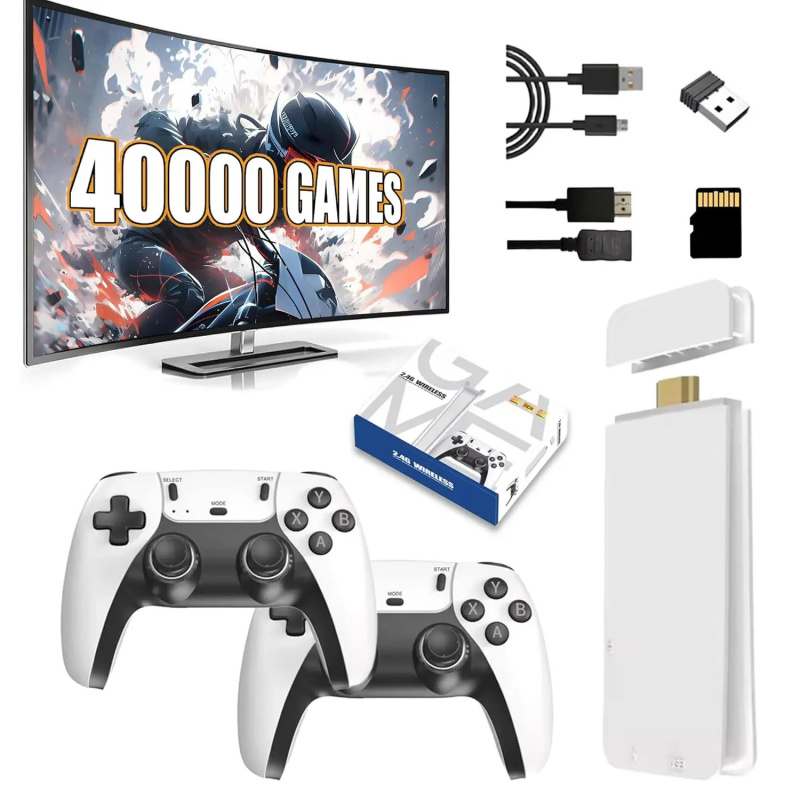 Retro Gaming Xbox Controller - M15 Plus Retro-Spielkonsole 40000+ Retro-Spiele 4K