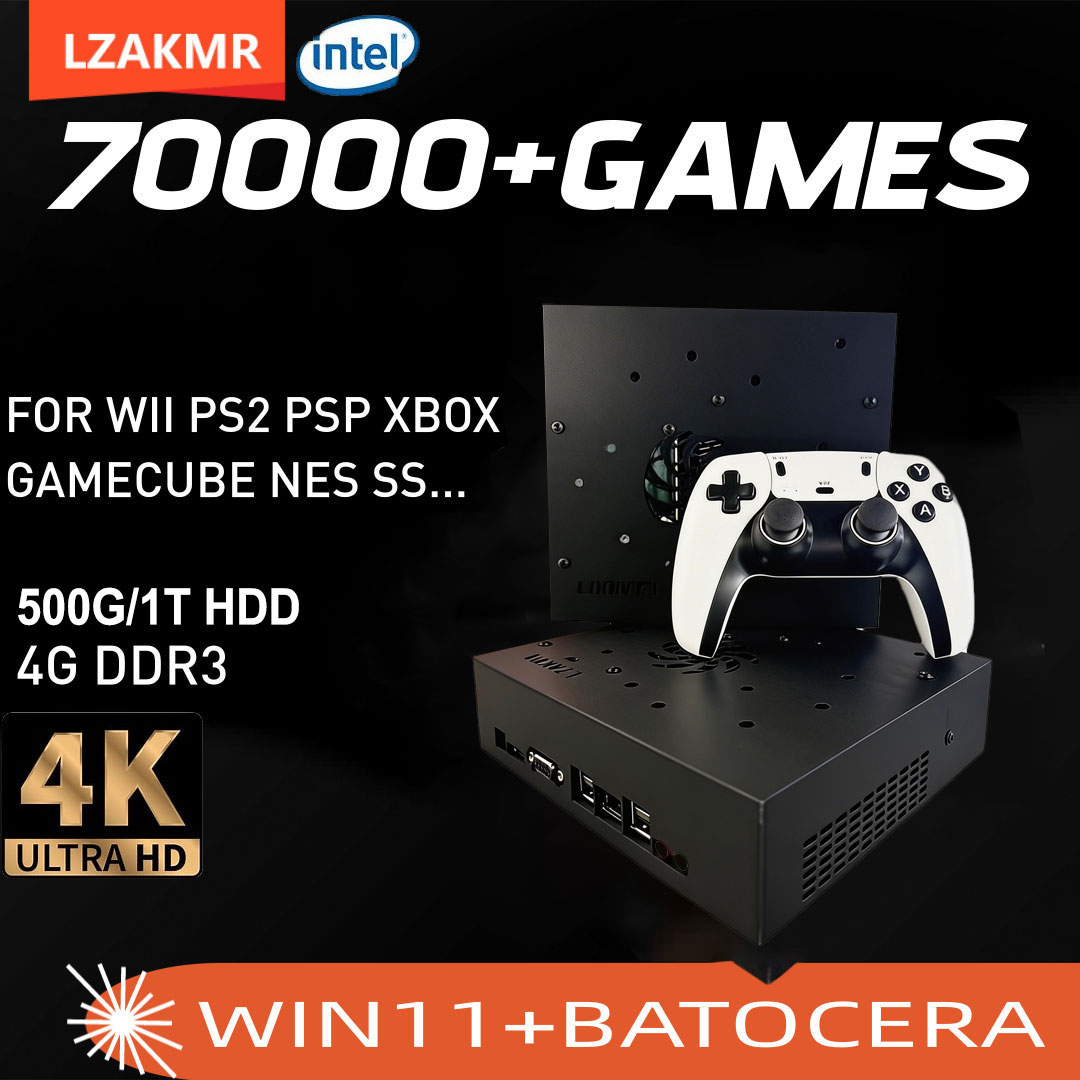 Retro Gaming Hdd - Super-Spielkonsole X8 Pro 70000+ Spiele I3-3110M