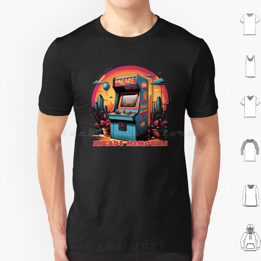 Game Retro Gaming - Arcade Memories-Arcade T Shirt Baumwolle Männer