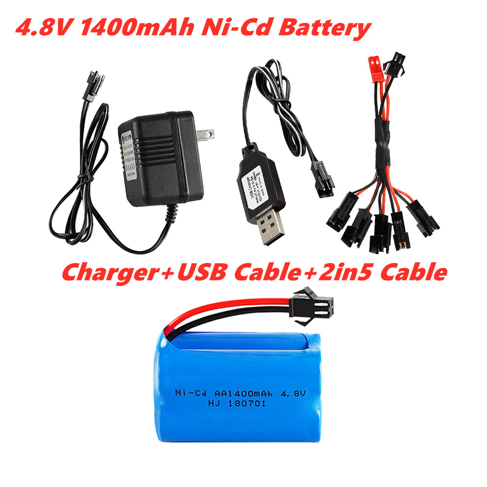 Rechargeable Battery Aa - 4,8 V 1400 mAh Ni-Cd-Akku für