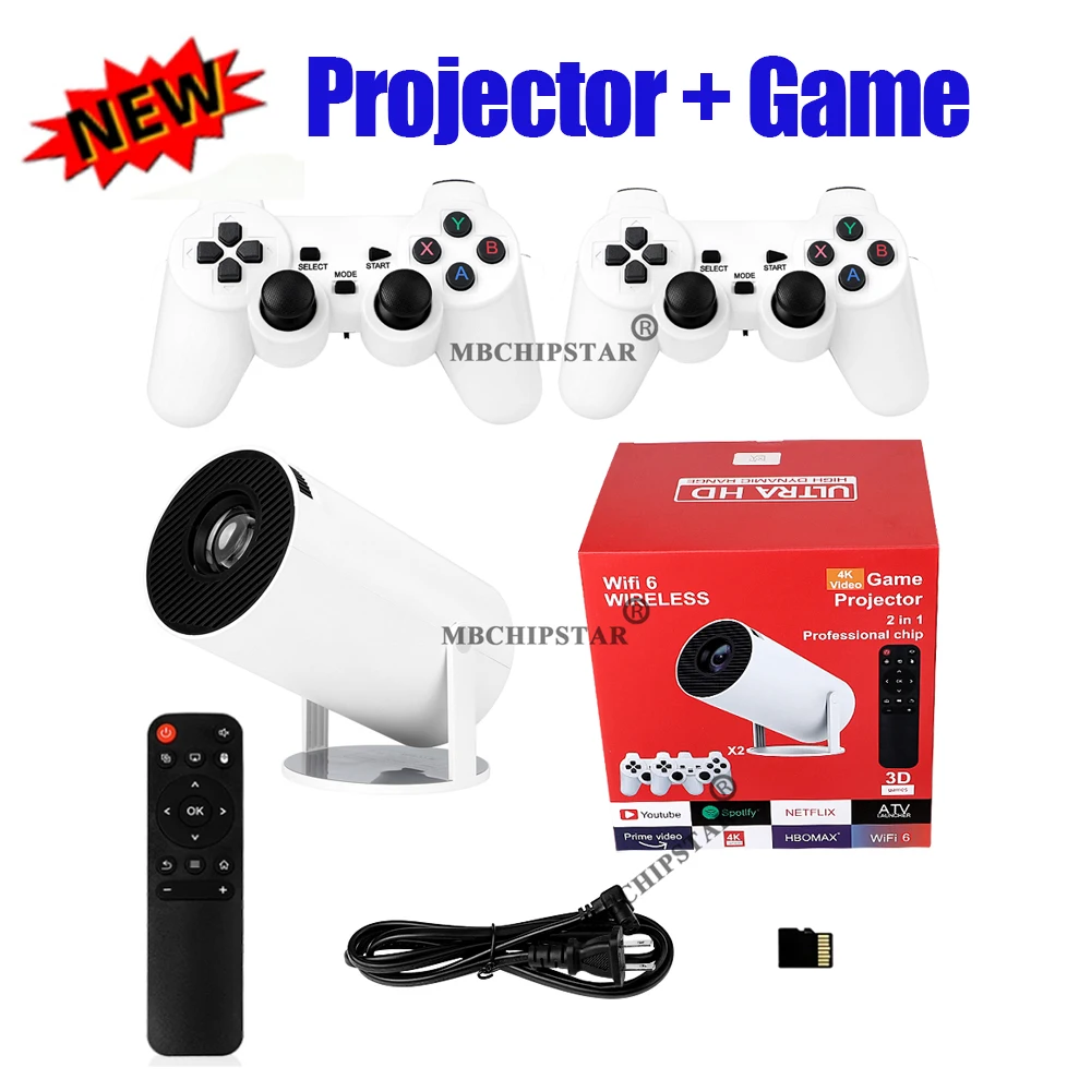 Retro Gaming And Projector - H90PRO 4K Gaming Projektor 19000+ 3D