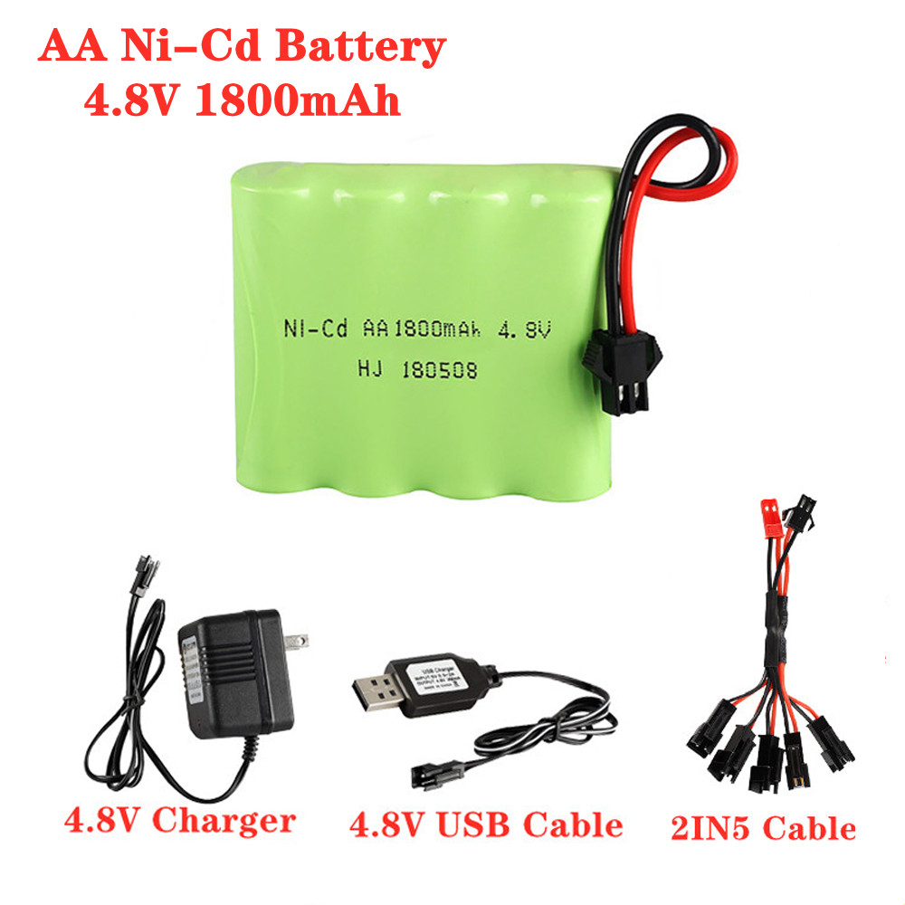 Rechargeable Battery Aa - 4,8 V 1800 mAh Ni-Cd AA