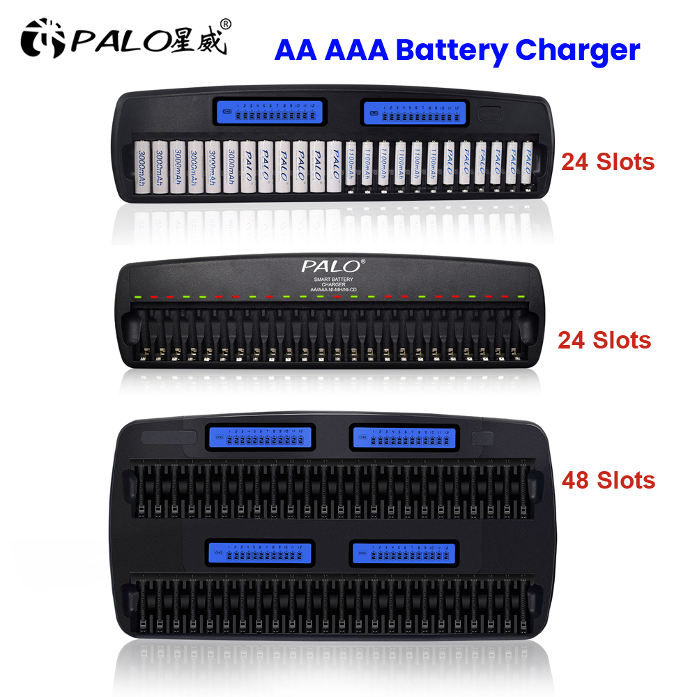 Rechargeable Battery Aa - Palo 24/1,2 Steckplätze V LCD-Display Smart