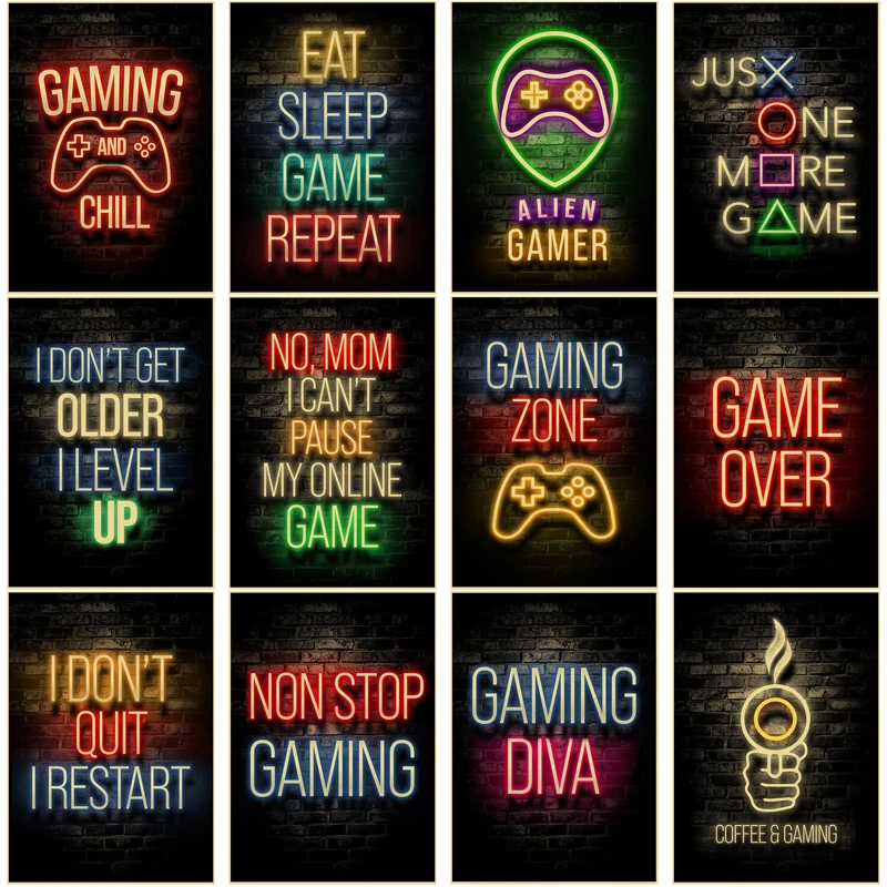 Retro Gaming Wallpaper - Gaming Poster Spiel Retro Kraft Papier