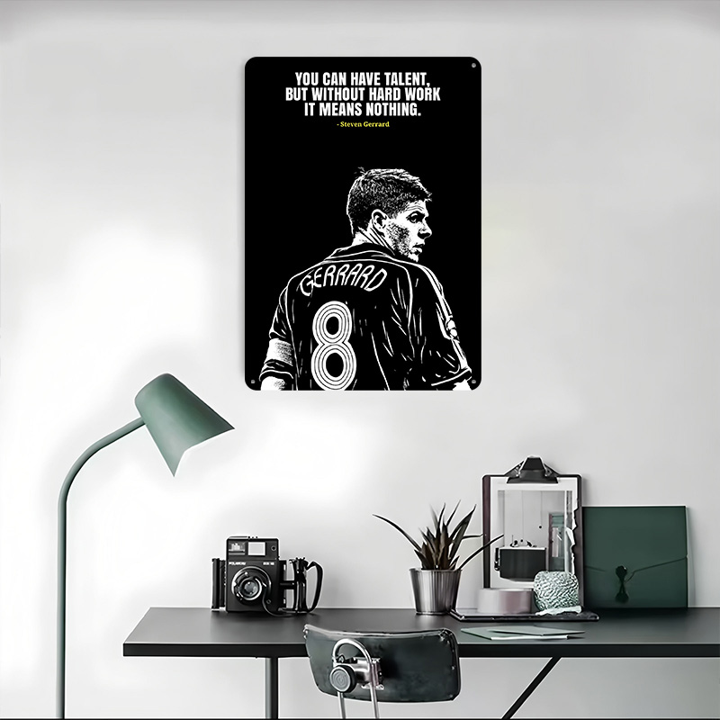 Steven Gerrard Zitat Metallpos – Retro Gaming Desk Bewertung und Preis