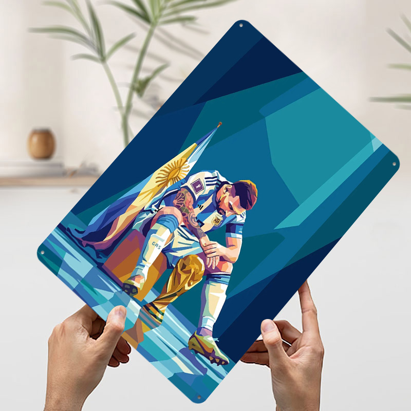 Lionel Messi mit Trophäe Poste – Retro Gaming Desk Bewertung und Preis
