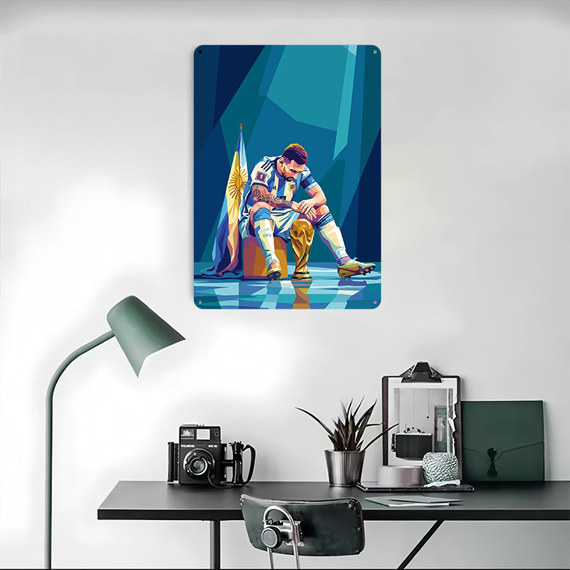 Lionel Messi mit Trophäe Poste – Retro Gaming Desk Bewertung und Preis