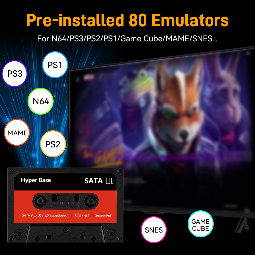 Batocera 500G/2T Emulator Spie – Retro Gaming Hdd Bewertung und Preis