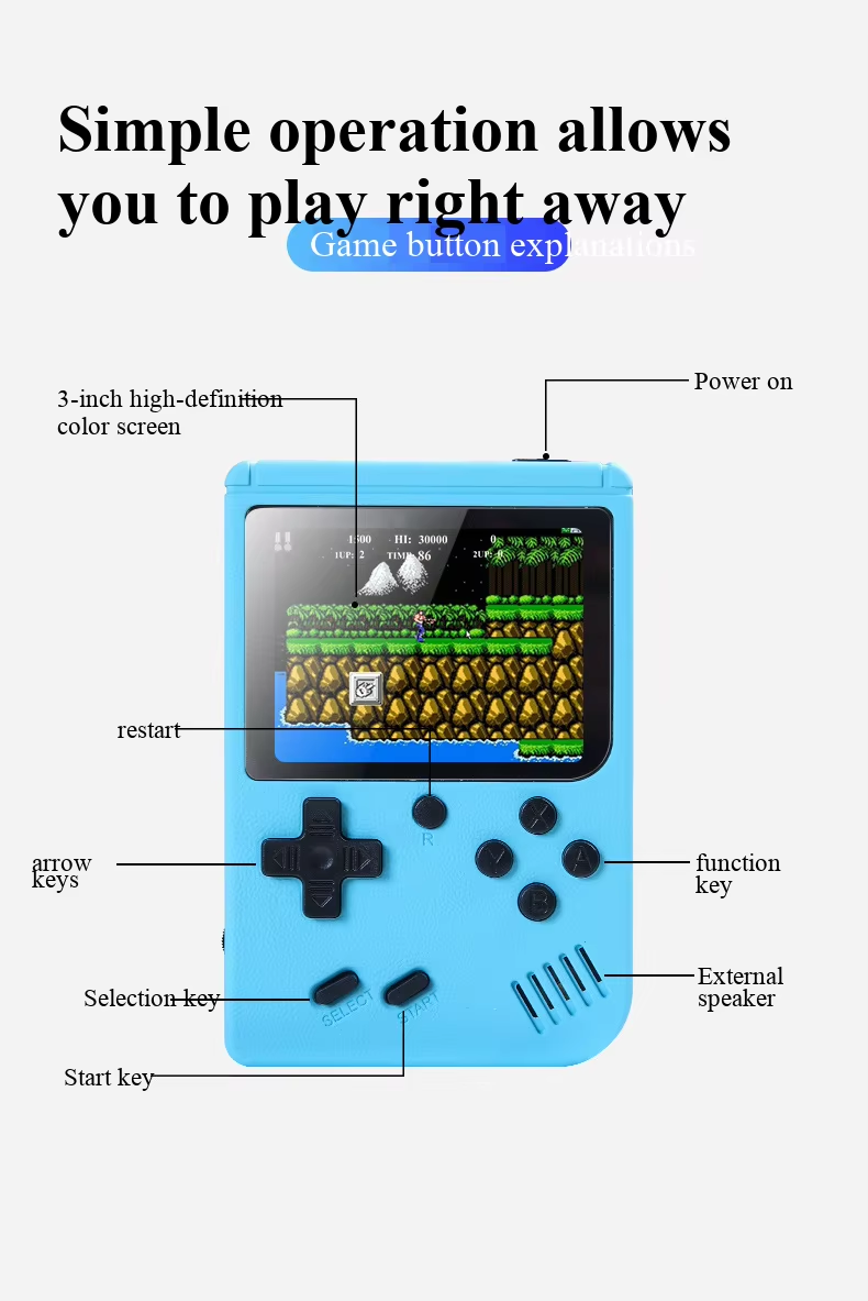 400-in-1-Mini-Spielekonsole, t – Retro Gaming Images Bewertung und Preis