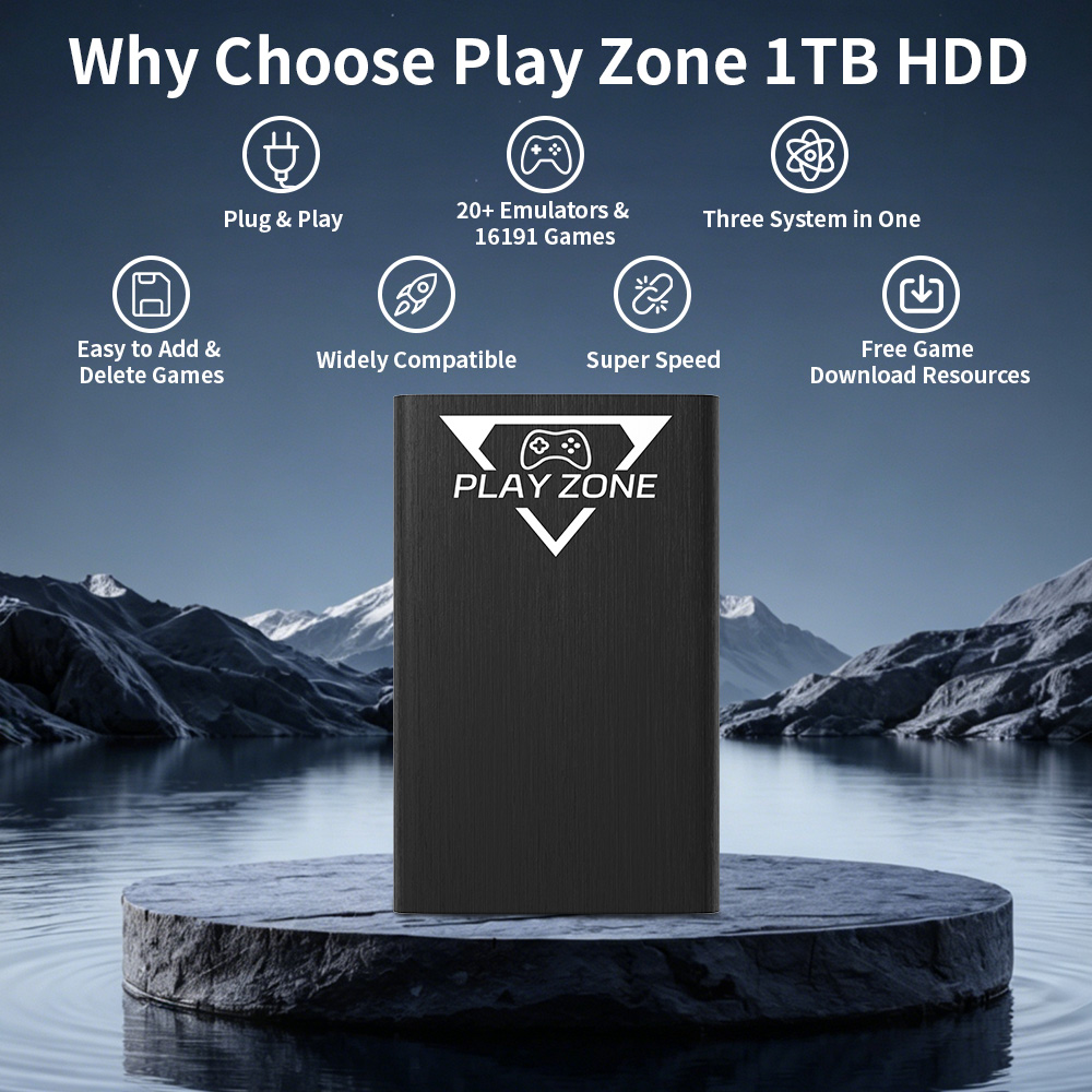 Play Zone 1TB Tragbare Gaming- – Retro Gaming Emulator Pc Bewertung und Preis