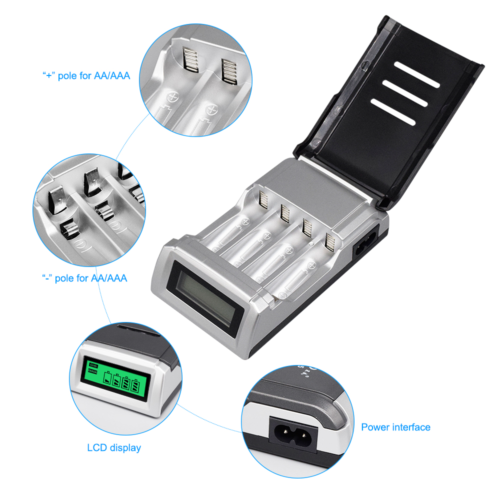 PALO 4-Slot Smart LCD-Display  – Rechargeable Battery Aa Bewertung und Preis