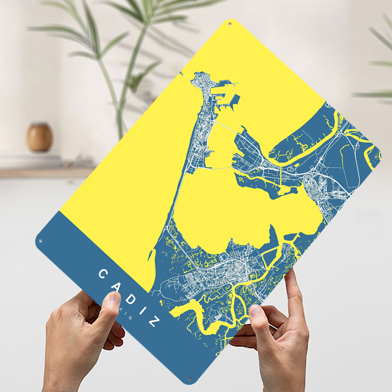 CADIZ SPANIEN Weißblech-Poster – Retro Gaming Desk Bewertung und Preis