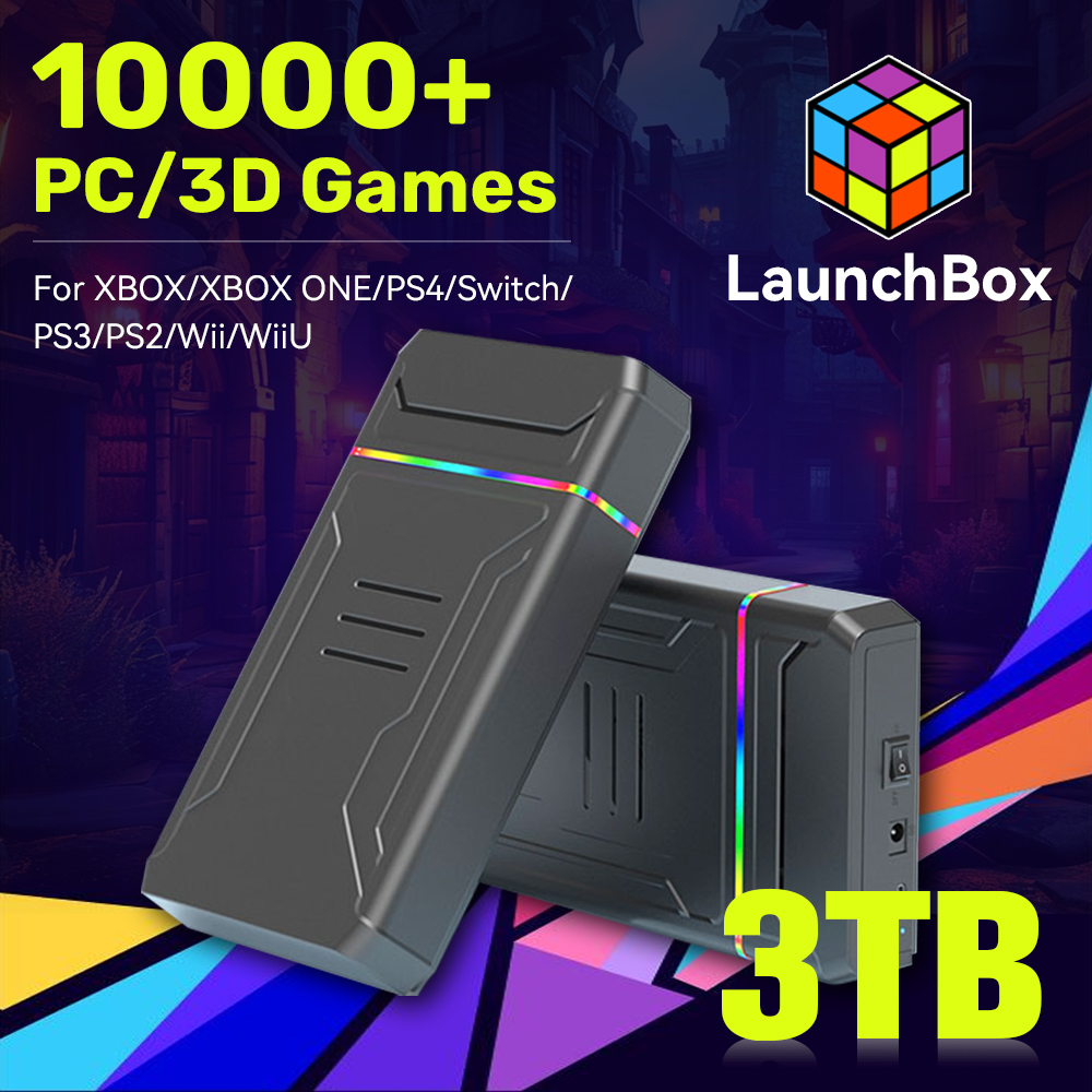 JMachen Launchbox 3 TB Gaming  – Retro Gaming Hdd Bewertung und Preis