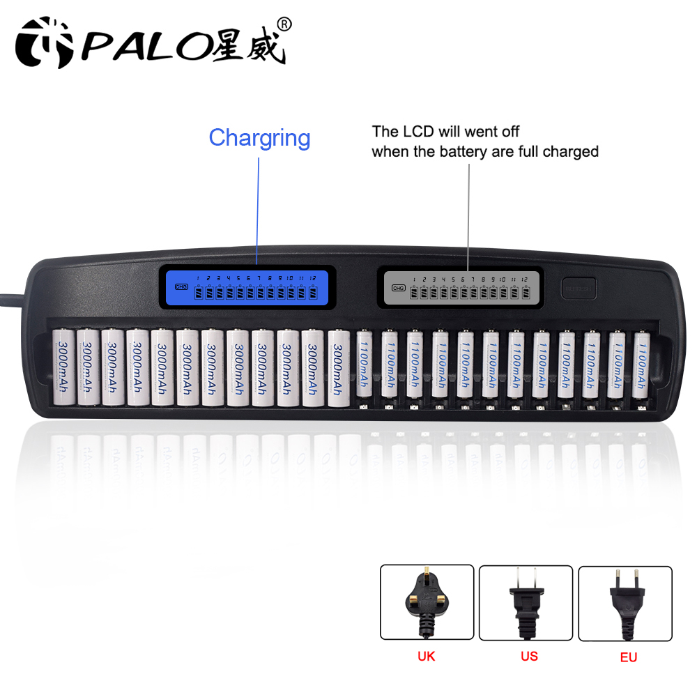 Palo 24/1,2 Steckplätze V LCD- – Rechargeable Battery Aa Bewertung und Preis