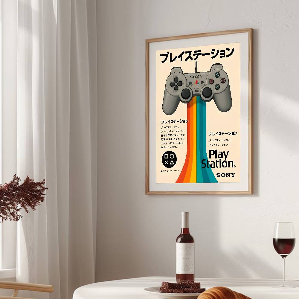 Vintage Nostalgisches Spielkon – Retro Gaming Wallpaper Bewertung und Preis